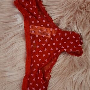 Brand New TEASE VICTORIA'S SECRET MESH CHEEKY PANTY-XS